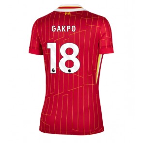 Liverpool Cody Gakpo #18 Domaci Dres za Ženska 2024-25 Kratak Rukavima